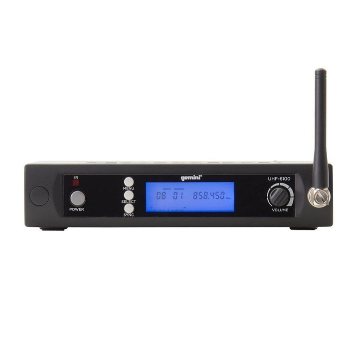 Gemini UHF-6100HL Single-Channel UHF Wireless Microphone System - Lavalier / Headset