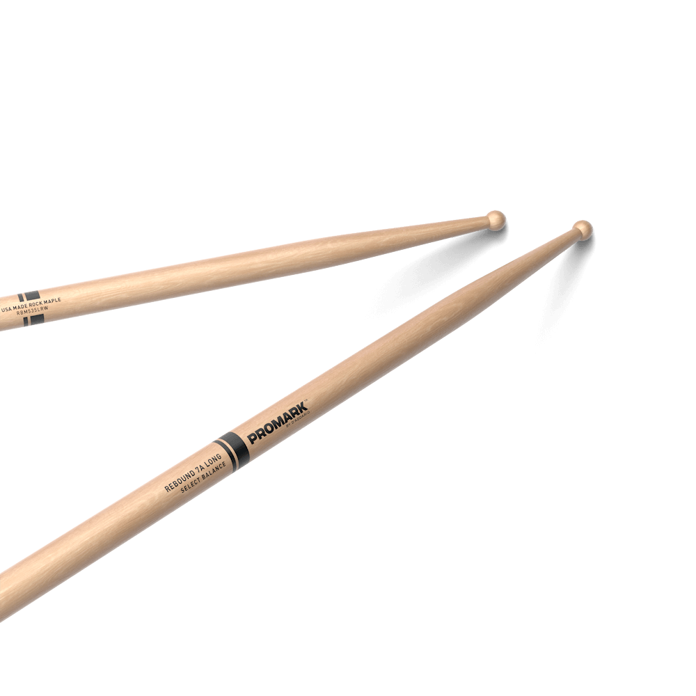 Promark RBM535LRW -Pro Mark Maple Rebound 7A Long 5.35 Maple Acorn Tip Drumsticks