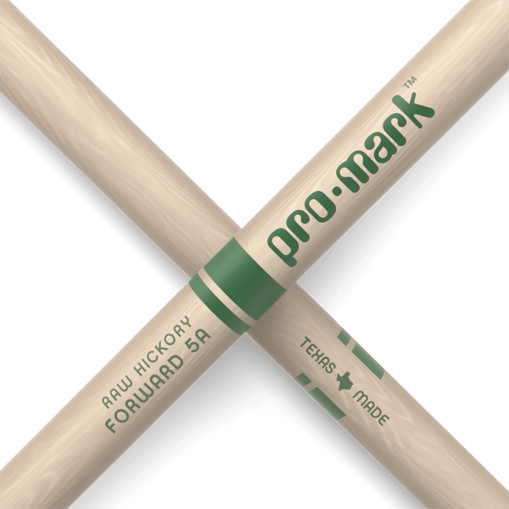 Promark TXR5AW -Promark American Hickory 5A Wood Tip Drumsticks