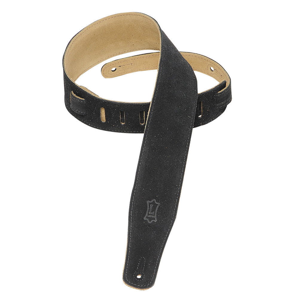 Levy's MS26-BLK Suede Leather Guitar Straps