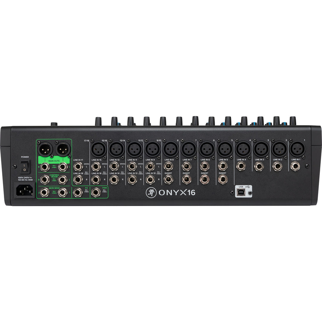 Mackie Onyx16 16-Channel Premium Analog Mixer with Multitrack USB