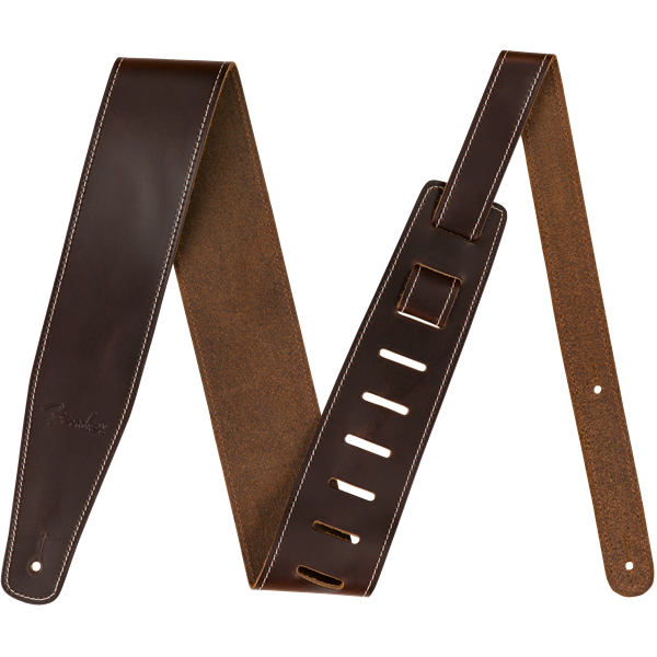 Fender Broken-In Leather Strap, 2.5'' - Brown