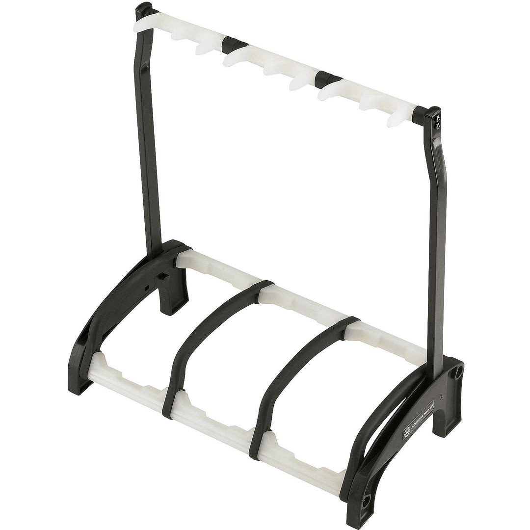K&M 17513 The Guardian - Triple Guitar Boat (Black w/ Translucent Supports)