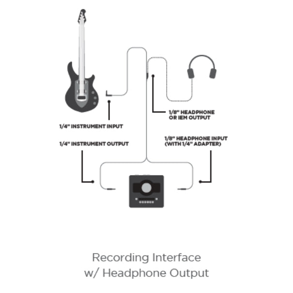 Ernie Ball Instrument and Headphone Cable