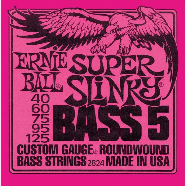 Ernie Ball 2824EB BASS SUPER SLINK 5 STRING 40-125