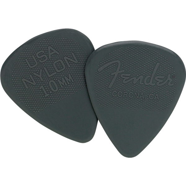 Fender Nylon Picks - 12 Pack - Charcoal