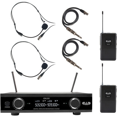 CAD Audio GXLD2BBAH - Digital Dual Channel Wireless Microphone System