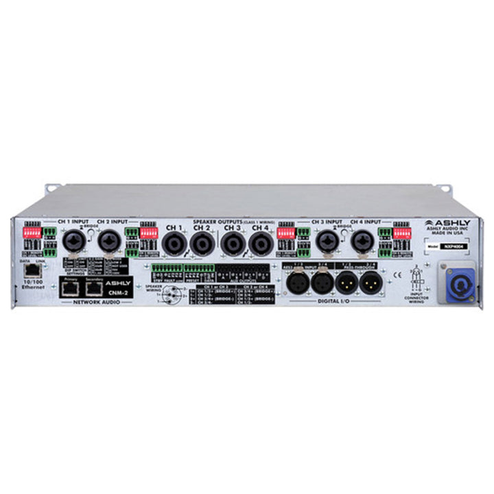 Ashly nXp Series NXP4004 4-Channel 400W Power Amplifier with Programmable Outputs & Protea Software Suite