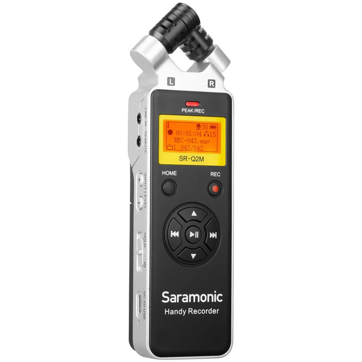 Saramonic SR-Q2M Handheld Audio Recorder with X/Y Stereo Microphone, Lavalier Mic, & Remote