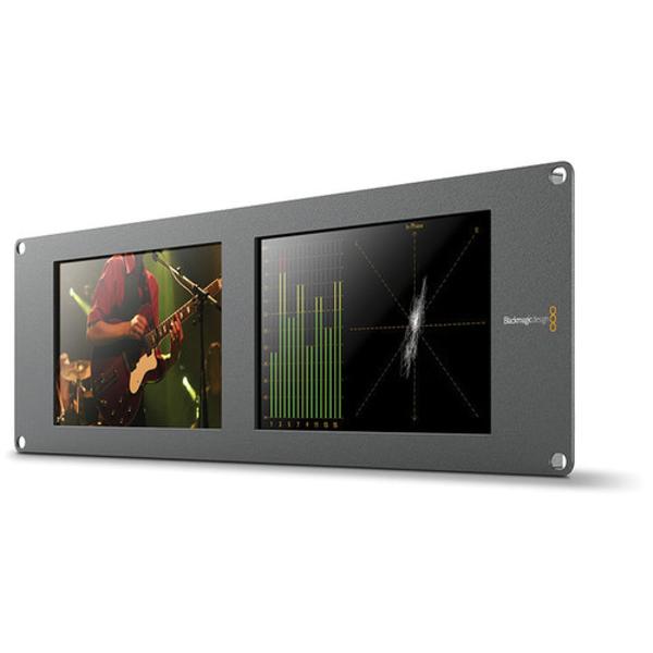 Blackmagic Design SmartScope Duo 4K 2 Dual 8in 3RU 6G-SDI Monitors w/Scopes