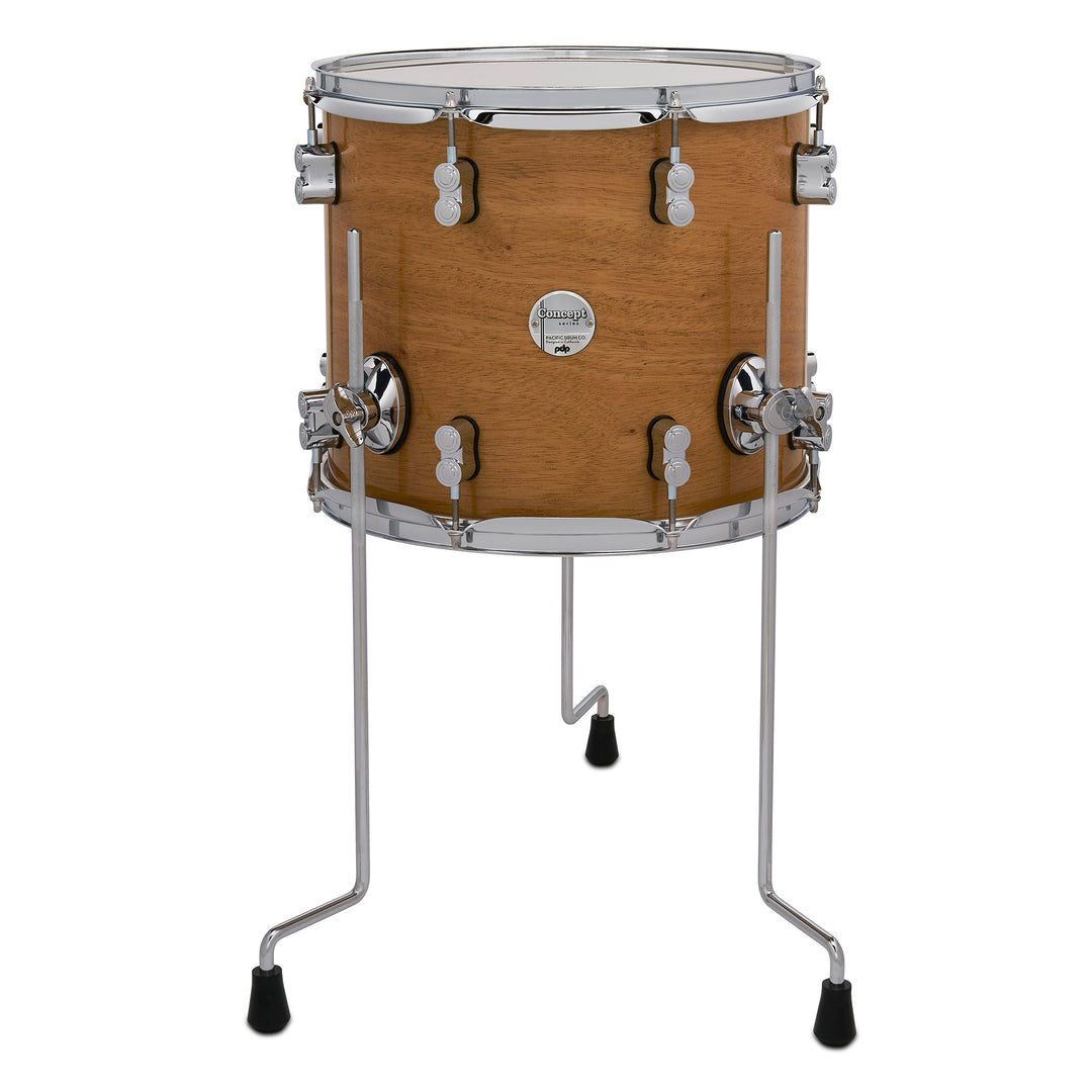 PDP Concept Exotic Series Floor Tom (12x14) Maple w/ Chrome Hardware - Honey Mahogany