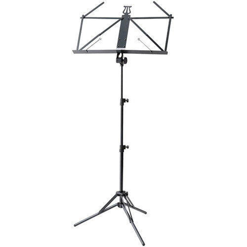 K&M 37855 Ruka Aluminum 3-Section Music Stand - Black
