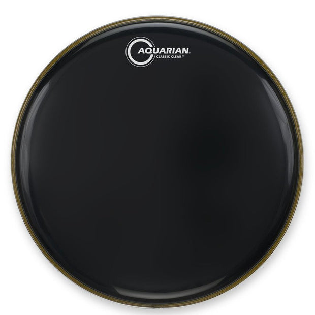 Aquarian CC15BK 15'' Classic Clear Resonant Gloss Black Drumhead
