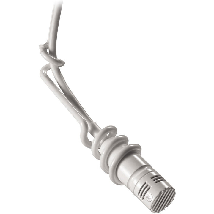 Audio-Technica U853RW Miniature Cardioid Condenser Hanging Microphone (Phantom Power Only) White