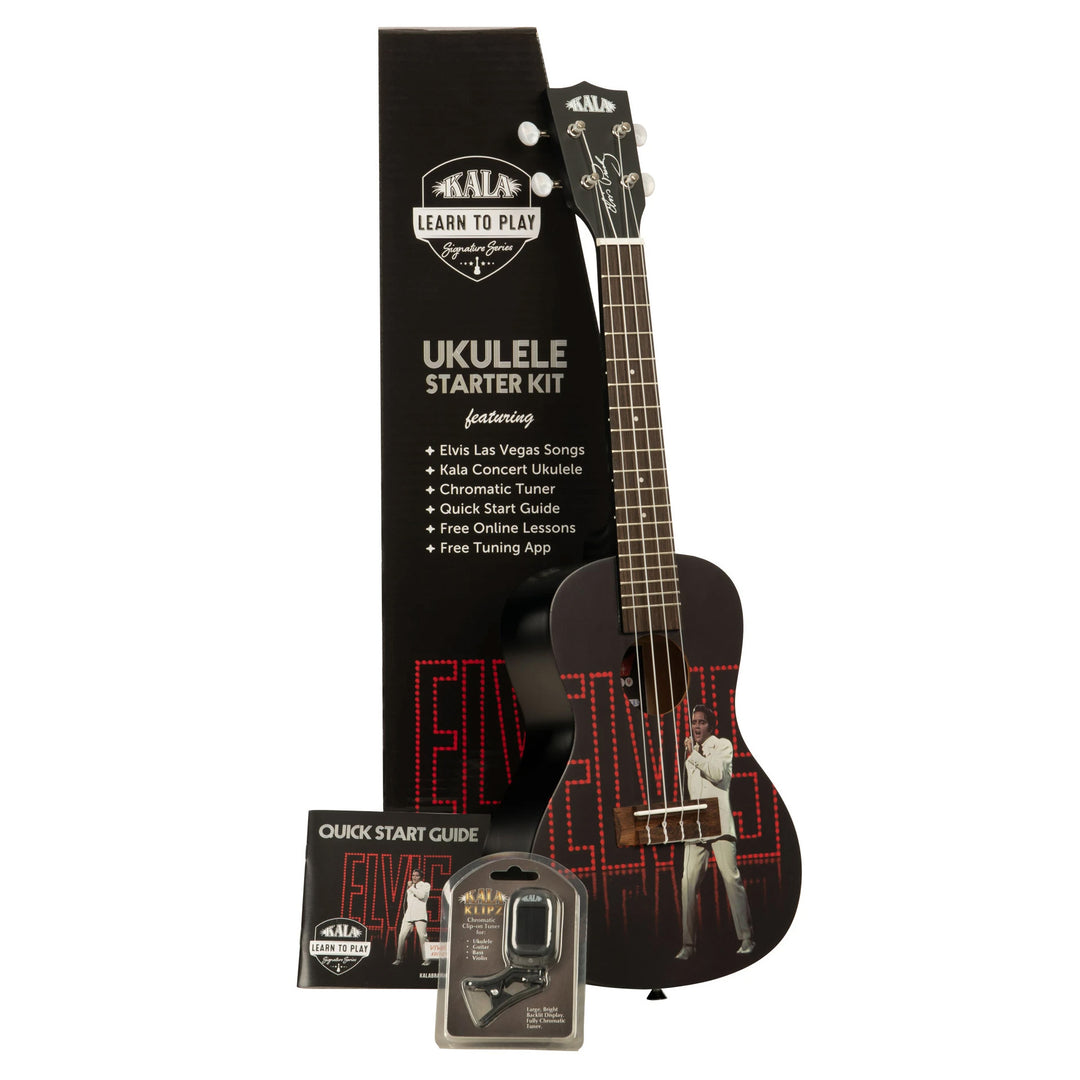 Kala Learn To Play Concert Ukulele Starter Kit - Elvis Viva Las Vegas