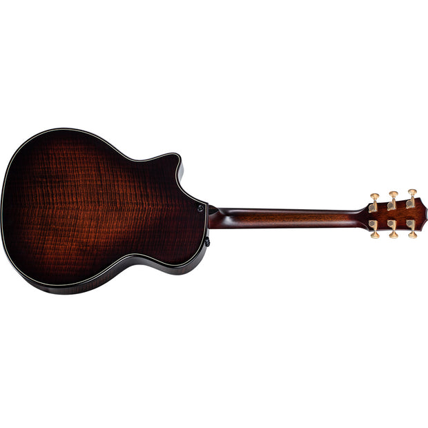 Taylor Guitars Builder's Edition 324ce, West African Crelicam Ebony Fretboard, Expression System ® 2 Electronics, Beveled Cutaway with Taylor Deluxe Hardshell Brown Case
