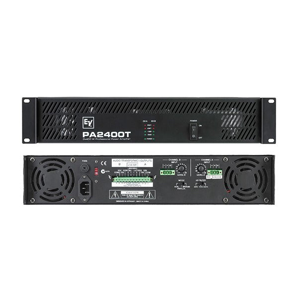 Electro-Voice PA 2400T - Dual 400-Watts per Channel Power Amplifier