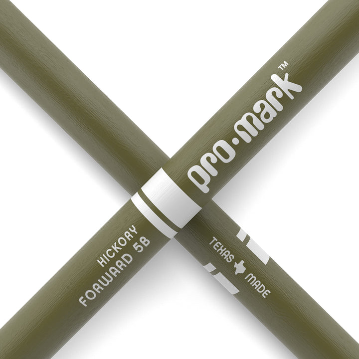 Promark TX5BW-GREEN-Promark Classic 5B Drumsticks -Green