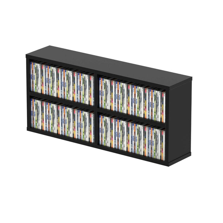 Glorious CD Box 180 Storage (Holds 180 Slim Case, 124 Jewel Case) - Black