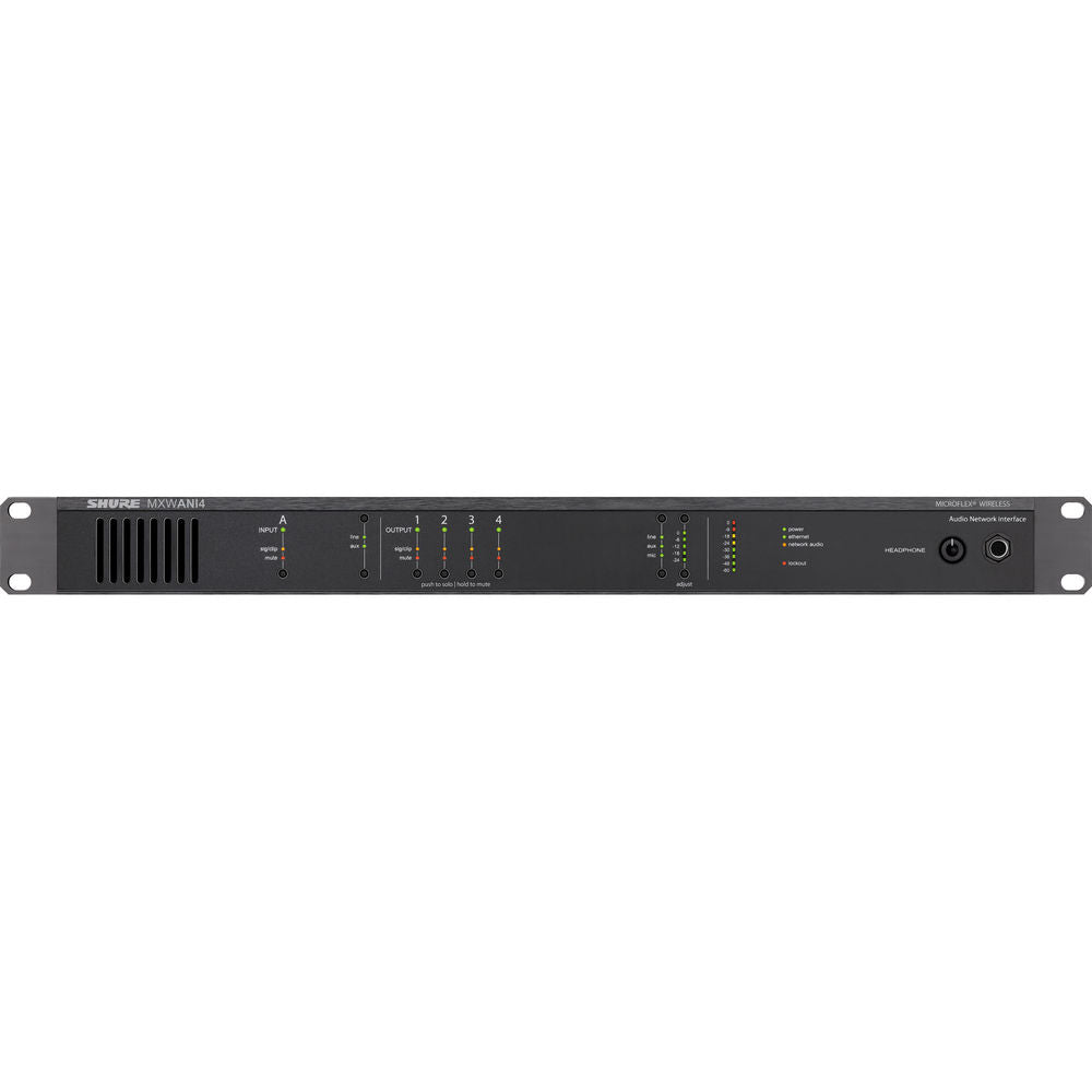 Shure MXWANI4 Audio Network Interface - 4 Channels