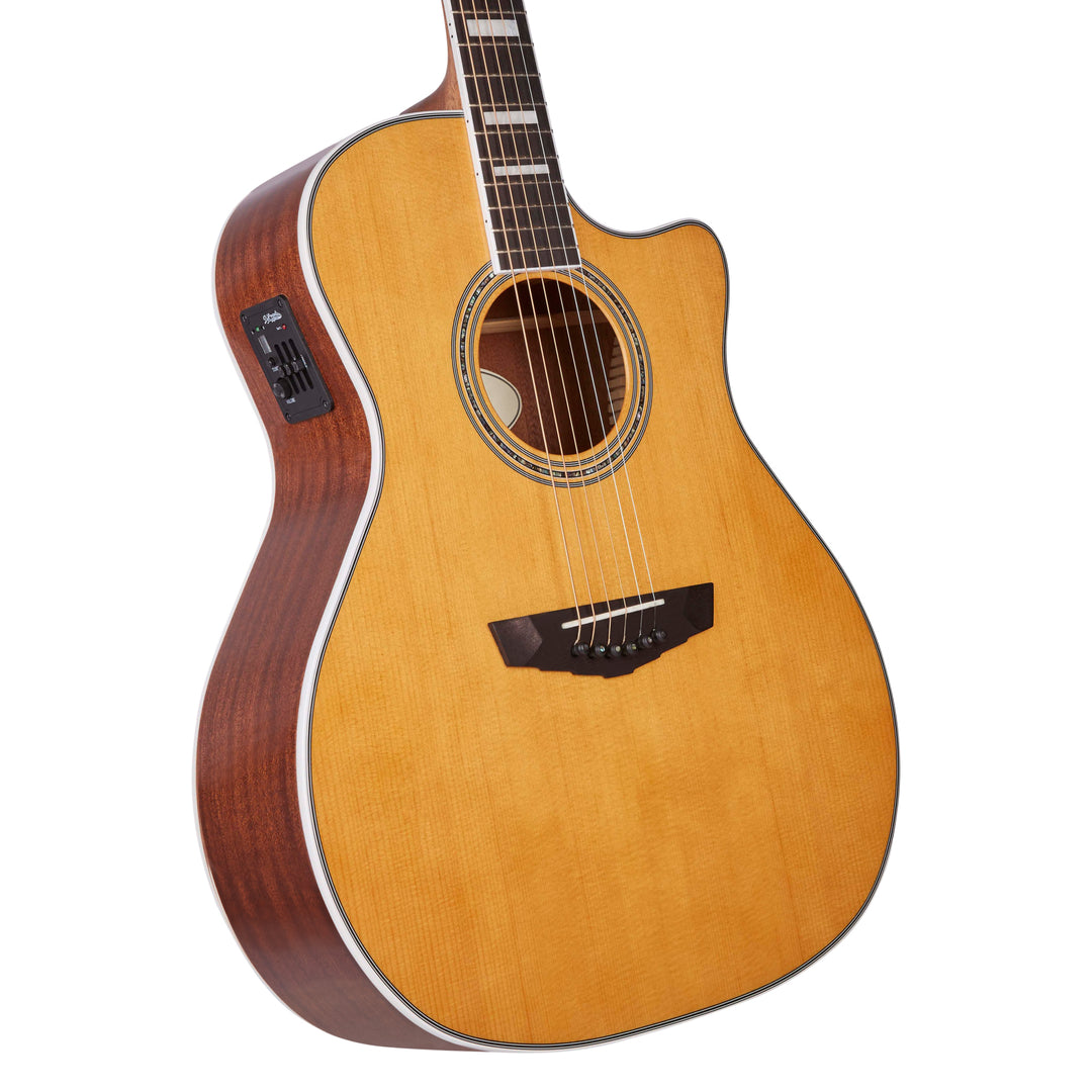 D'Angelico Premier Gramercy Acoustic Guitar - Vintage Natural