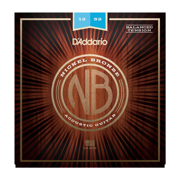 D'Addario NB1252BT - SET AC GTR NICKEL BRZ BT LITE