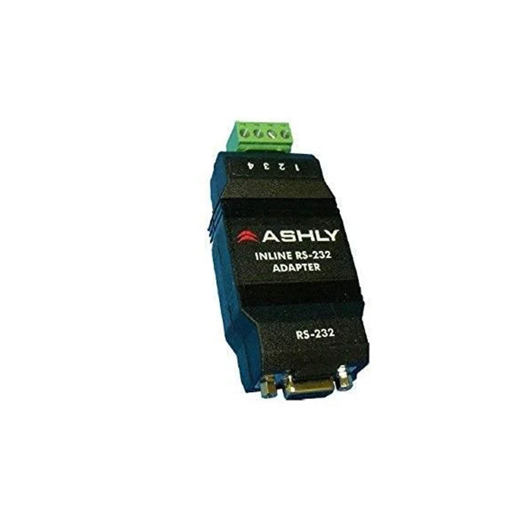 Ashly In-line RS-232 Adaptor provides RS-232 connectivity to Ashly remote data ports.