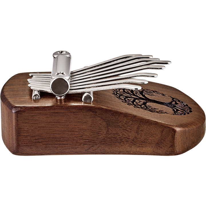 Meinl KL801TOL- Meinl Sonic Energy Mini Kalimba, 8 Note, Black Walnut, Tree of Life