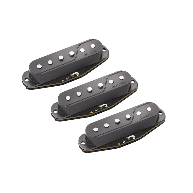 Fishman PRF-STR-BK3 Fluence Single Width Pickups for Strat®, Set of 3, Black