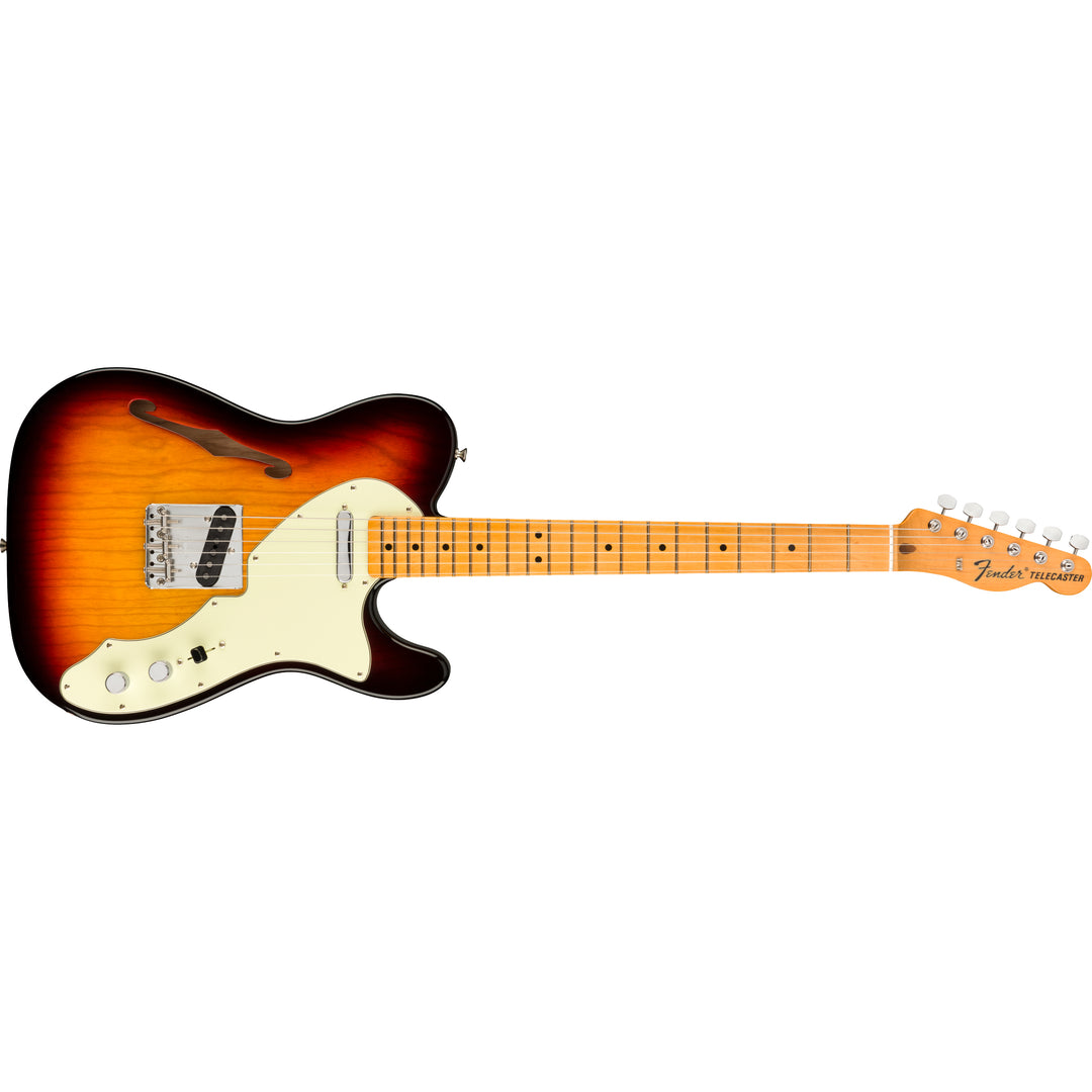 Fender American Original 60s Telecaster Thinline, Maple, Electric Guitar (3 Color Sunburst)