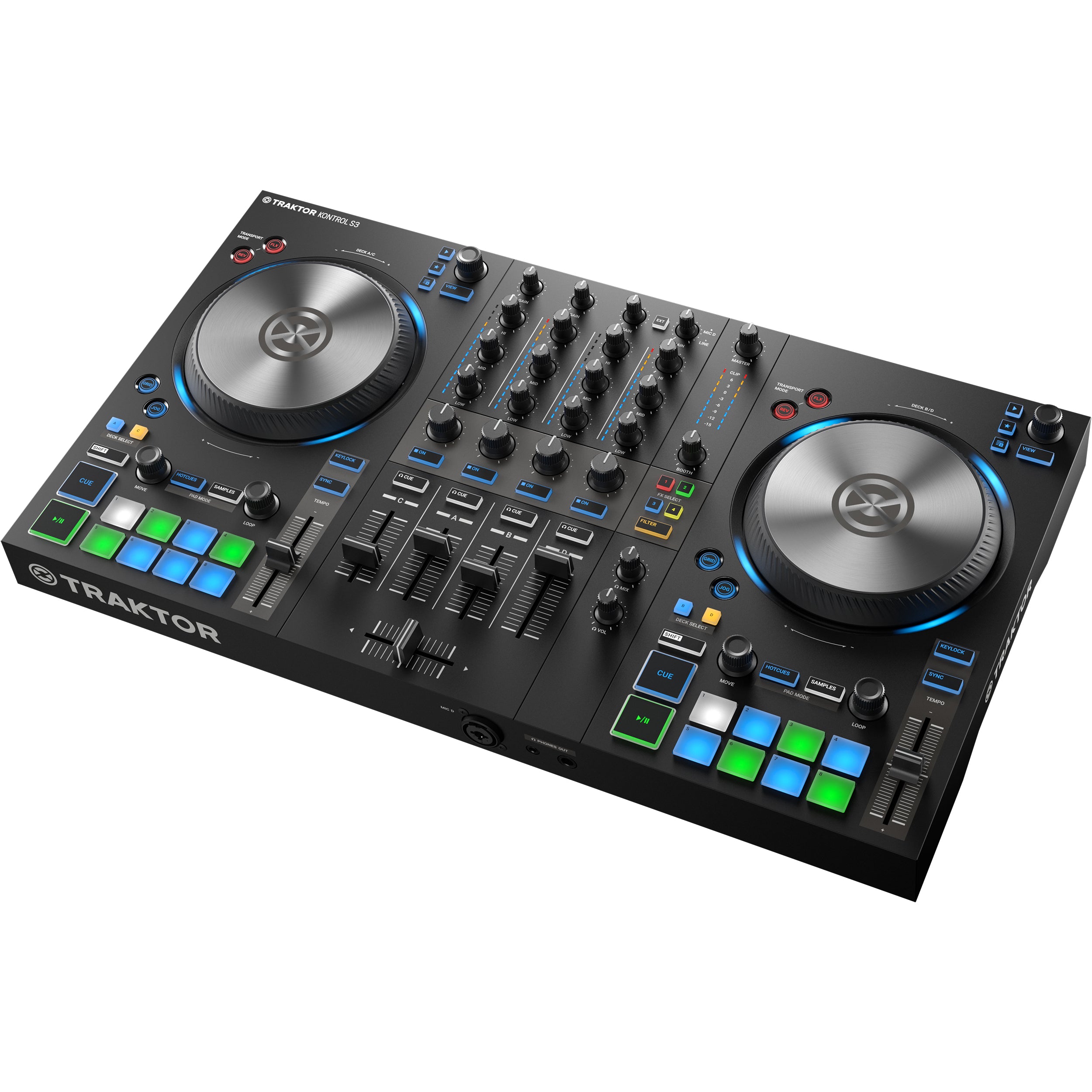 DJ機材 Native Instruments TRAKTOR KONTROL S3 Native Instruments Traktor Kontrol S3 Essential 4-Channel DJ