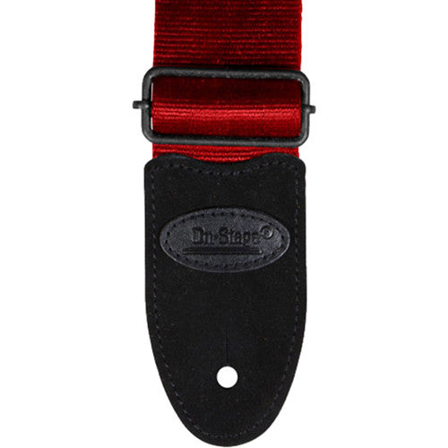 On-Stage GSA20 Seatbelt Guitar Strap - Red