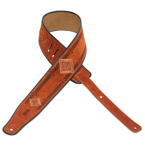 Levy's MSS3EP-003 Suede Leather Guitar Straps
