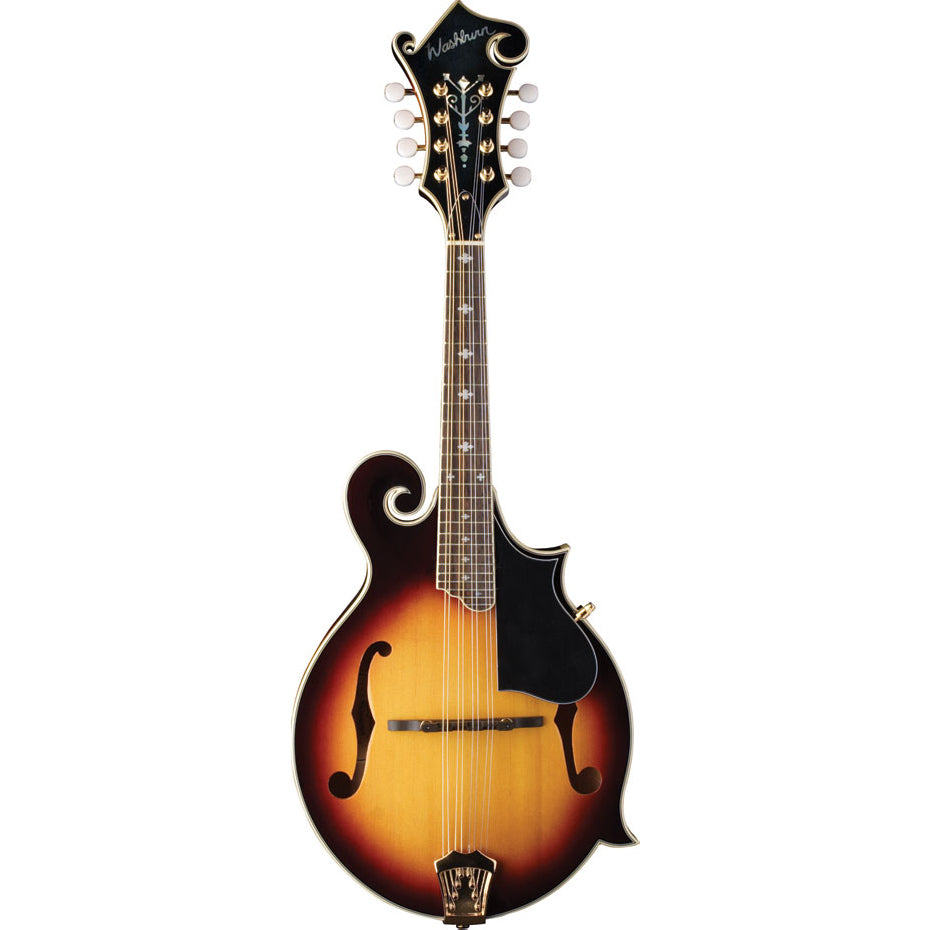 Washburn M3SWK-D Mandolin Florentine w/Case,Tobacco Burst Solid Carved European Spruce Top, Solid Carved Canadian Maple Back, Solid Maple Sides