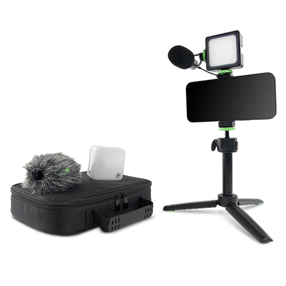 Mackie EM-93MK Vlogger Phone/Camera Microphone & LED Light Kit