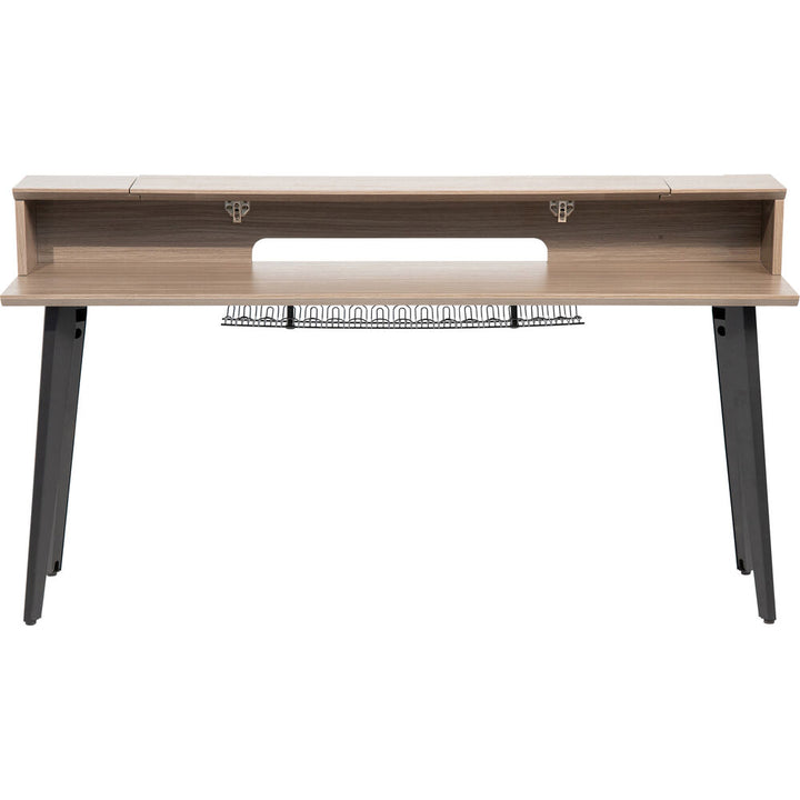 Gator Elite Furniture Series 88-Note Keyboard Table - Driftwood Gray