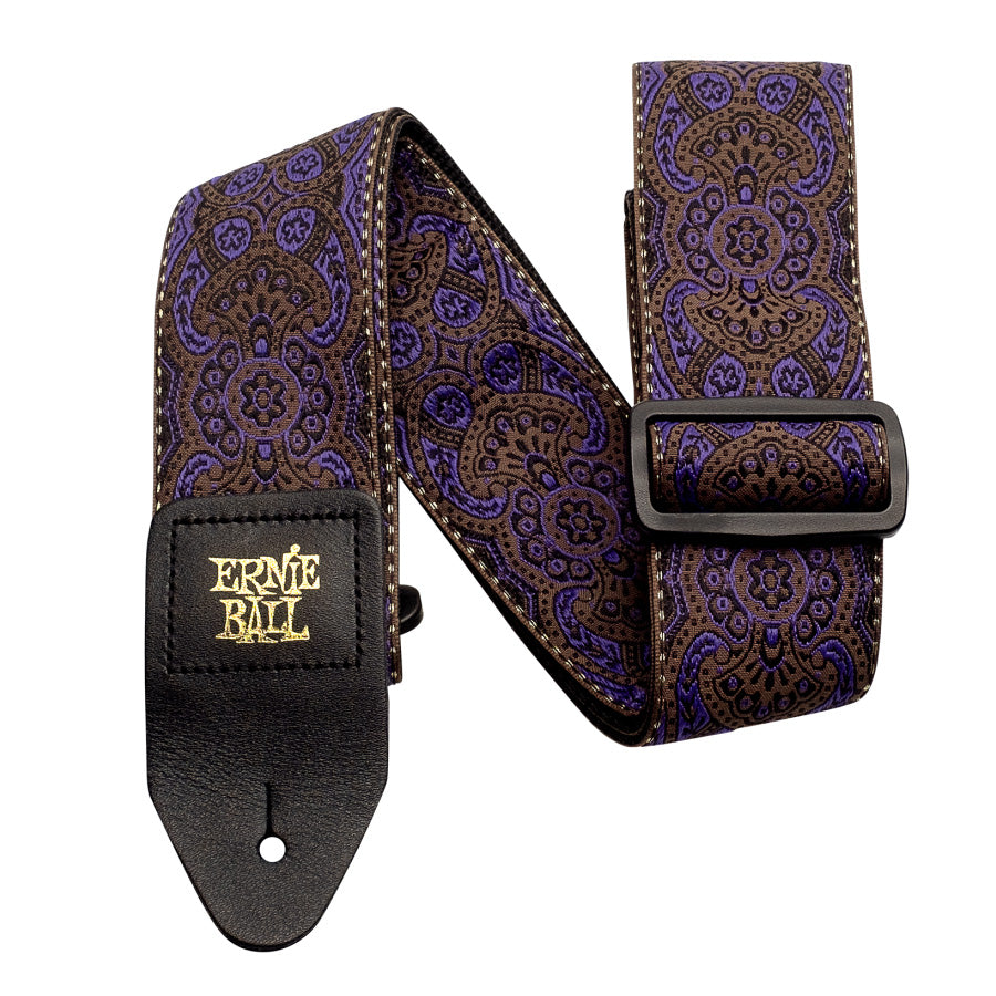 Ernie Ball Jacquard Polypro Guitar Strap - Purple Paisley