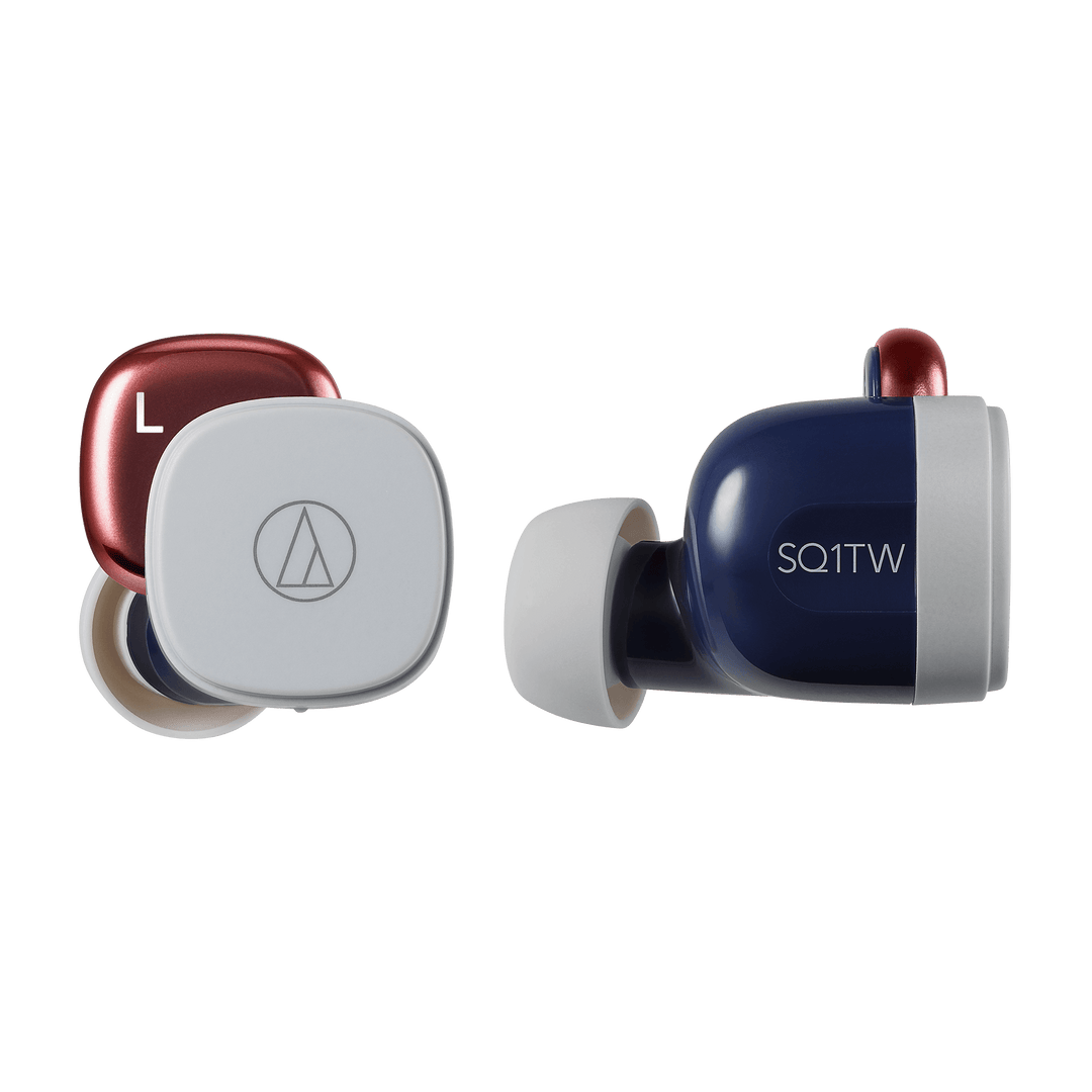 Audio-Technica Wireless Earbuds (Navy/Red)