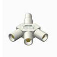 Digiflex LX CAM-A3M-WHITE - 3-Way Splitter 1F-3M - White