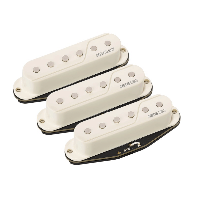 Fishman PRF-STR-WH3 Fluence Single Width Pickups for Strat®, Set of 3, White