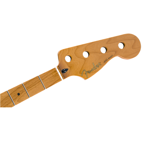 Fender Roasted Maple Jazz Bass Neck, 20 Medium Jumbo Frets, 9.5'', Maple, C Shape - Natural