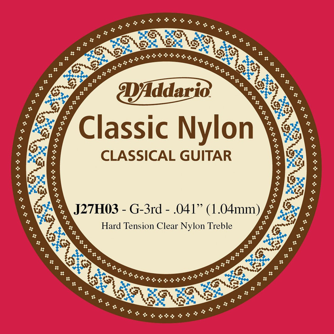 D'Addario J27H03 - SNGL STUD NYL 041/J27 3RD HARD
