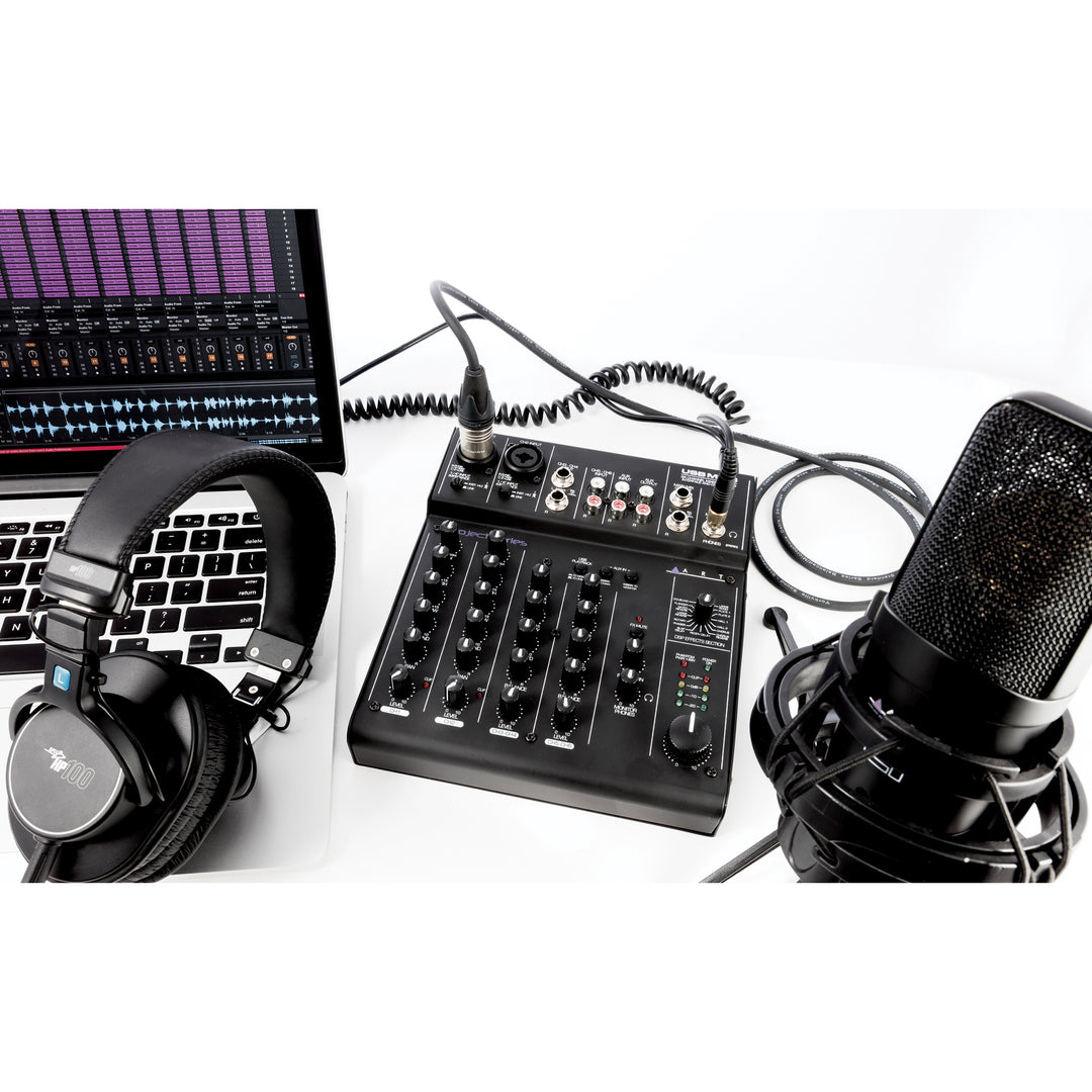 ART 6 CH USB RECORDING MIXER W/FX