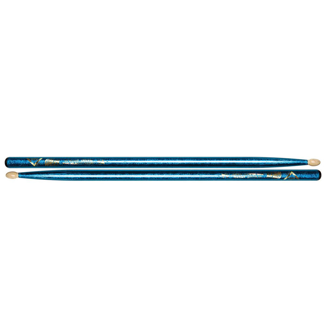 Vater VCB5A - Color Wrap 5A Blue Sparkle Wood Tip Drumsticks