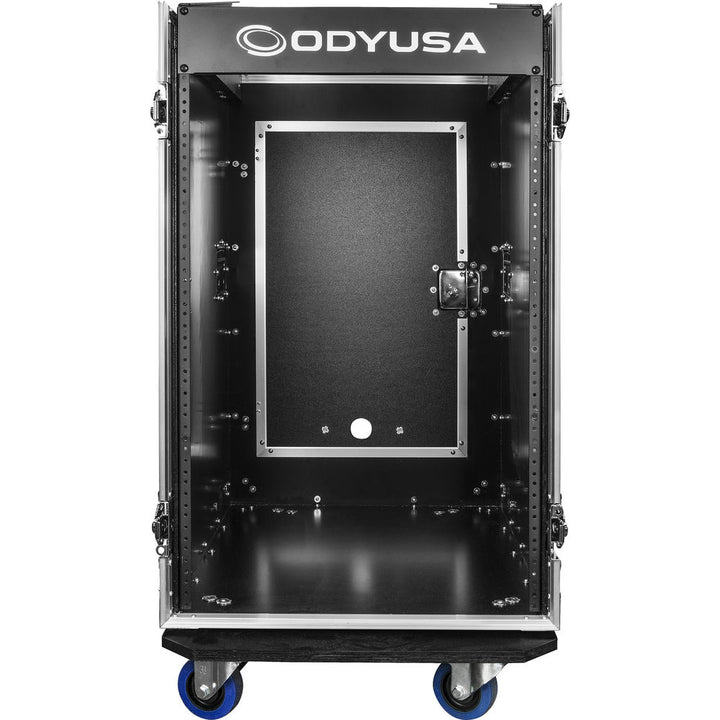 Odyssey FZ1416W Pro Combo Rack w/ Casters - 14U Over 16U