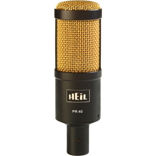 Heil PR 40 Dynamic Cardioid Studio Microphone (Black with Gold Screen)