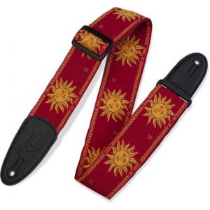 Levy's MPJG-SUN-RED Woven Guitar Straps