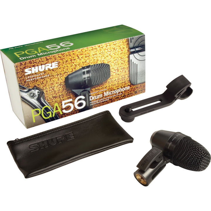 Shure PGA56 Cardioid Dynamic Snare or Tom Drum Microphone XLR