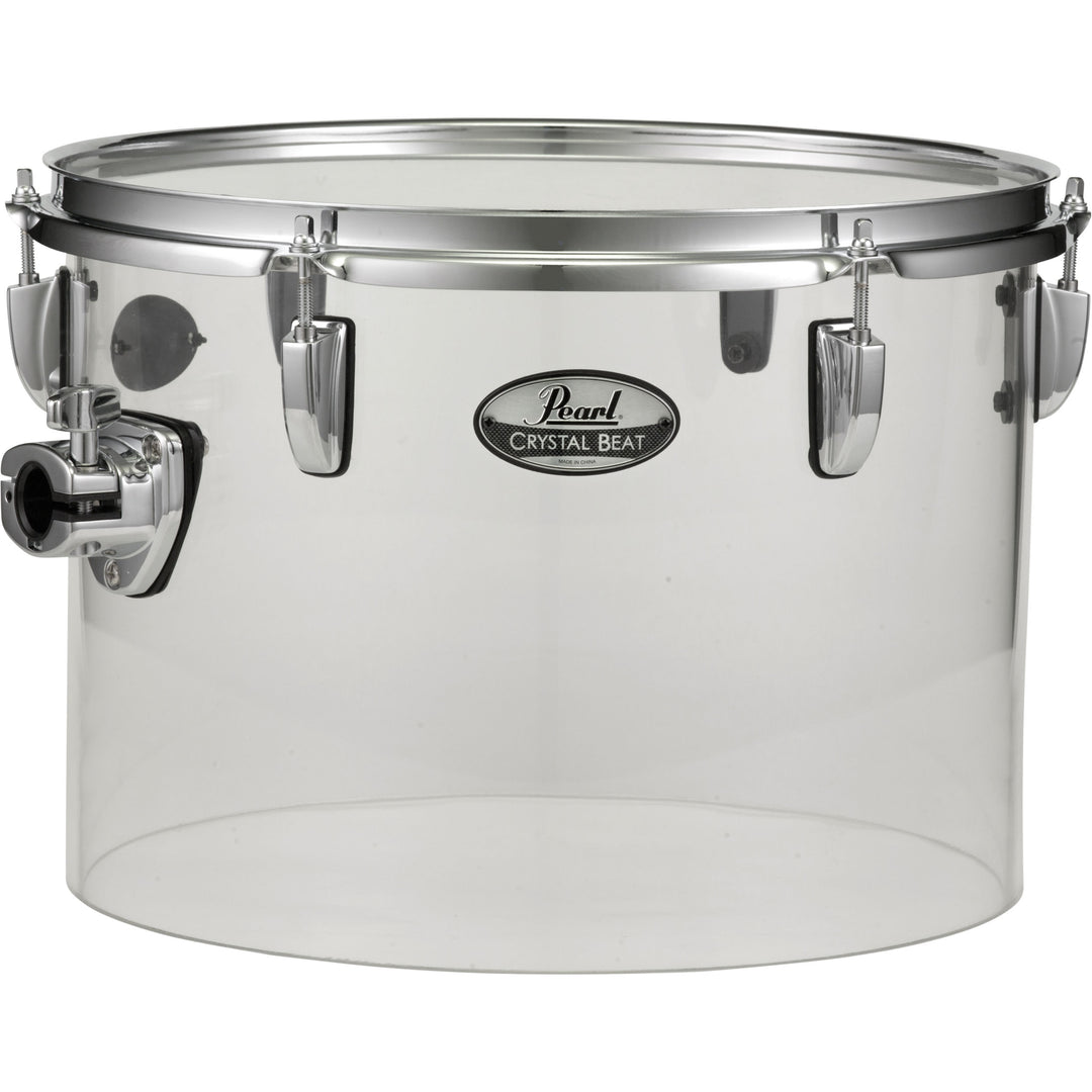 Pearl CRB1309STC730 13x9" Crystal Beat Single Head Tom w/ BT3 - Ultra Clear