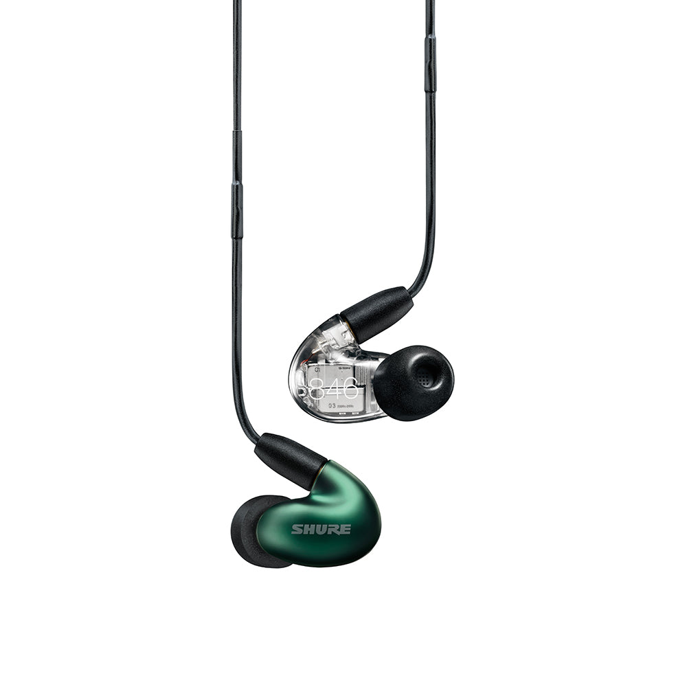 Shure Gen2 SE846 Quad driver earphones with professional black 64" cable - Jade